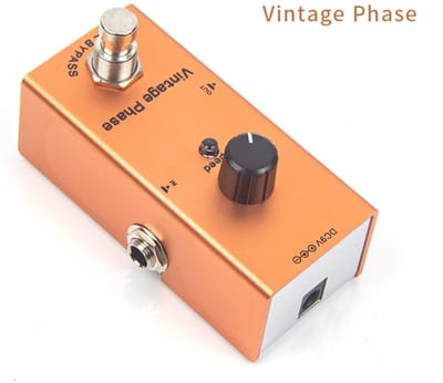 WK Vintage Phase Elektrische Gitaarpedaal - de warme, golvende modulatie uit de jaren ’70 rechtstreeks