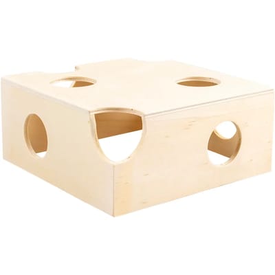 Duvoplus - Hok - Knaagdier - Houten Brughuis S - 15x7x9cm Bruin - 1st