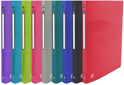 ELBA Ringbuch Osmose, DIN A4, 4-Ring-Reißmechanik, sortiert aus Polypropylen 0,5 mm, Rückenbreite: 20 mm, aufgeklebtes - 20 Stück (400105146)