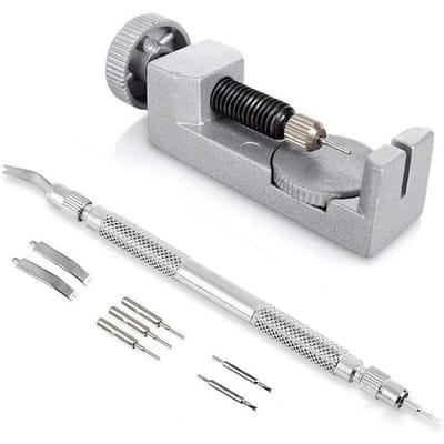 9 stuks/set Professionele Horlogeband Verwijderaar Armband Horlogeband Pin Batterij Verwisselende Gereedschappen gray