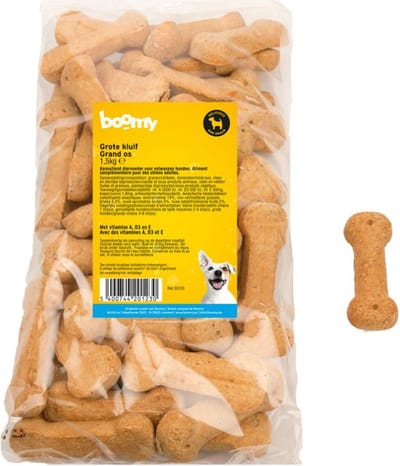 Boomy - Hondensnacks - Hondensnoepjes - Krokante hondenkoekjes - Grote kluif - 1,5kg