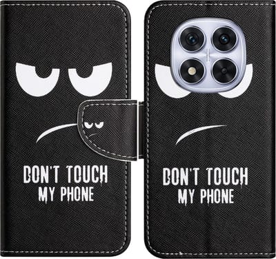 Coverup Hoesje - Geschikt voor Xiaomi Redmi Note 14 Pro 5G / Pro+ / Poco X7 Hoesje - Coverup Book Case - Don't Touch