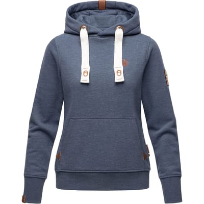 Navahoo Dames Hoodie Damlaa – Warme Capuchontrui met Hoge Kraag