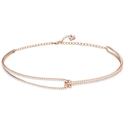 Swarovski Lifelong Choker Ketting Dames ketting Rosé-Goud 5392925 Box (Random Color) white