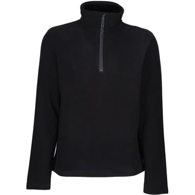 Regatta Heren Eerlijk Gemaakt Gerecycleerde Half Rits Fleece (Zwart)