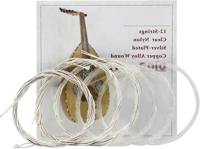 Set van 12 nylon snaren voor oude zilveren koperen gitaren, perfect voor muzikanten en liefhebbers