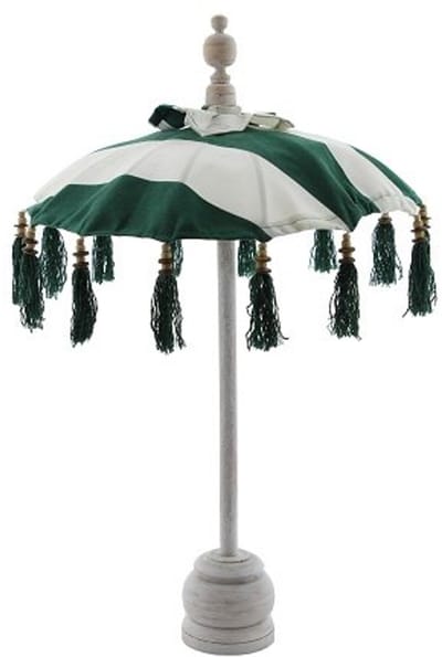 Parasol Bali Mini Wit/Groen - Ø50cm