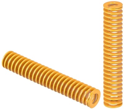 Gereedschapsveren Set - Drukveren Spiraal - Apparaten Reparatie - Licht Belastbaar - 2 stuks 80mm - Geel