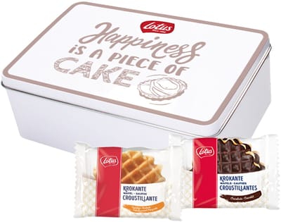 Lotus collection box met Krokante Wafels mix - Lotus Krokante Wafels vanille en chocolade - 246g