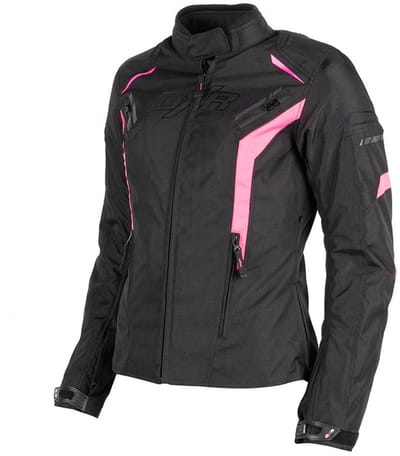 MOTOBLOUZ Motorjas TRUSTA vrouw|4-seizoenen|Zwart/Roze 42 CE-gekeurd