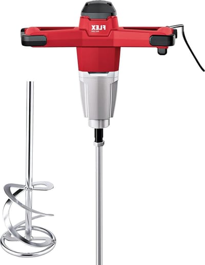 Roerwerk Motor - Mixer Elektrisch - Materiaal Mengen - Traploze Toerentalregeling - 120 mm Diameter - Grijs