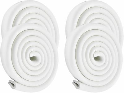 Randbescherming Schuim - Veiligheidsstrip Meubels - Kinderen Beschermen - Extra Dik Materiaal - 8 Meter Lengte - Gebroken Wit