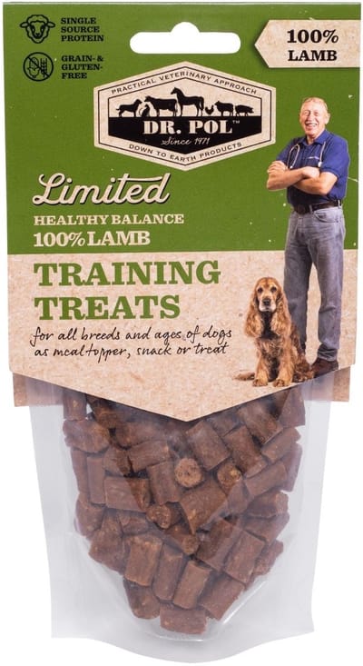 Dr. Pol Hondensnacks Trainingssnacks Lam - Beloningssnoepjes Honden - 100% Lamsvlees - Zachte Training Treats - Gezonde Hondensnack - 85g