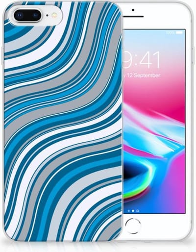 Apple iPhone 7 Plus | 8 Plus TPU bumper Waves Blue