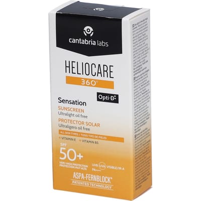 Heliocare 360 ° Sensation SPF 50 + Ultralichte olievrije zonnebescherming Gel