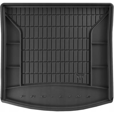 Rubber Kofferbakmat met Organizer Functie – Geschikt voor VOLKSWAGEN Touran II 2010-2015 – 7 Personen (3e zitrij ingeklapt) – TPE Rubber – Anti-slip – Hoge Rand 5 cm