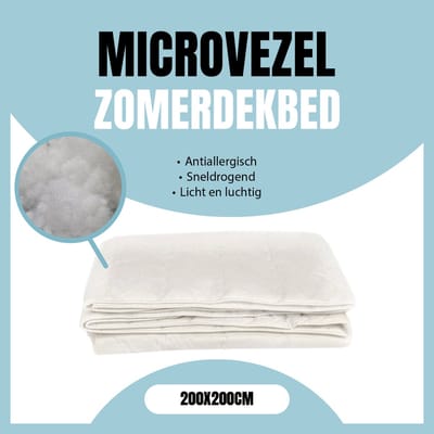 Eleganzzz Microvezel Zomerdekbed - Zomerdekbed 200x200cm - Dekbed Zomer - Tweepersoons - Dekbedden