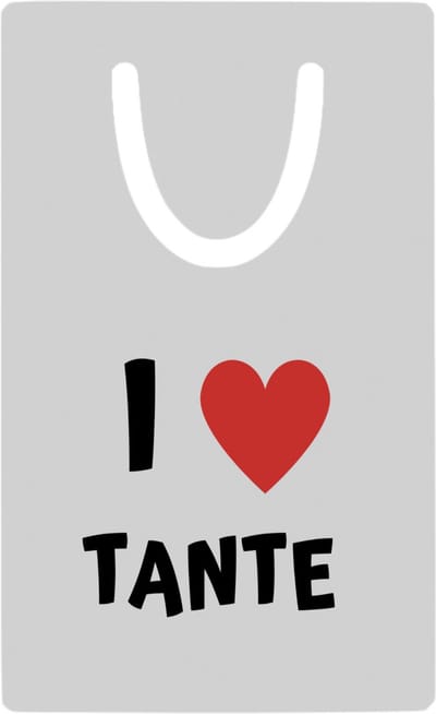 Hacebo® - I love tante metalen boekenlegger - Tante - de liefste tante - verjaardag - cadeautje voor tante - tante artikelen - kado - geschenk Bladwijzer boekenleggers - 7.6 cm x 5cm