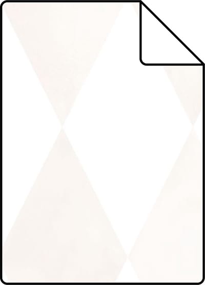 Proefstaal Origin Wallcoverings behang wieberruit-motief licht cr�me beige en mat wit - 26,5 x 21 cm - 337216-S