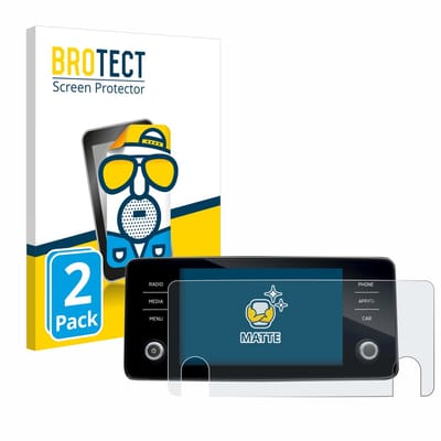 BROTECT - Screenprotector voor Skoda Bolero 2020 Infotainment System 8" - Folie Beschermfolie matte 2 Stuks
