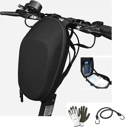Fietstas Stuur - Scootertas Accessoires - Onderweg Spullen - Waterafstotend EVA - 29 cm breed - Zwart