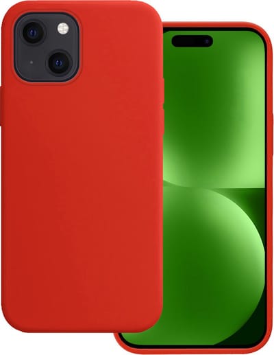 Hoesje Geschikt voor Apple iPhone 15 - Sterk & Shockproof - Hoes Cover - Siliconen Case - Rood