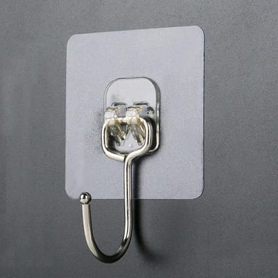 Deurhaken Plakhaakjes Transparante Badkamer Keuken Muursticker Handdoekhouder Sleutelhouder Wandhaken Om Op Te Hangen 1pc