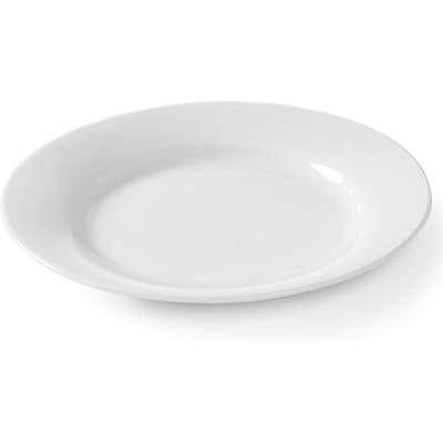 Hendi Optima Serie - Platte Borden - 300mm - Witte Porselein - Verstevigde Randen