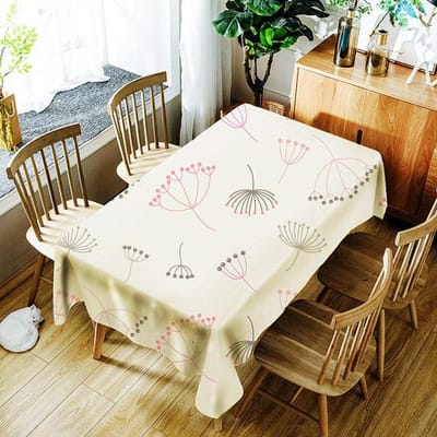 Bananenblad Tafelkleed Creatieve Groene Plant Flamingo Patroon Polyester Comfortabele Waterdichte Tafelkleed Cover Voor Kinderen 40 X 40CM