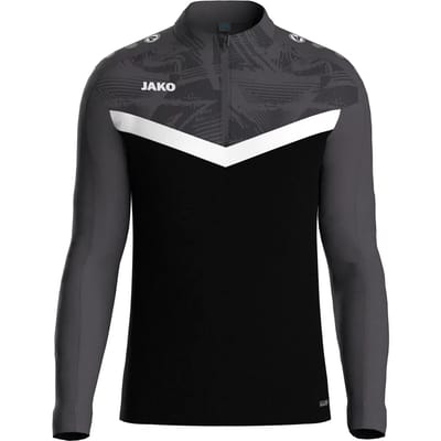 Jako Iconic Ziptop Heren - Zwart / Zachtgeel | Maat: S