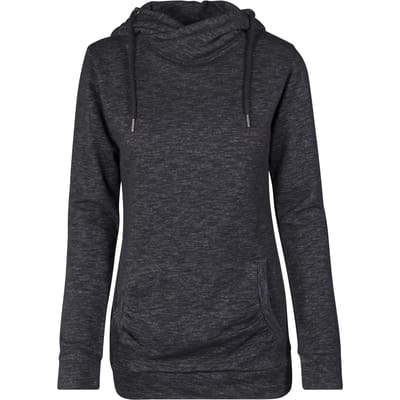 Urban Classics - Slub Terry High Neck Hoodie/trui - 3XL - Zwart/Wit