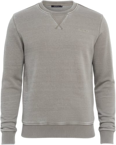 OMBRE Sweater - Regular Fit - Katoen - Lange Mouw Kaki S