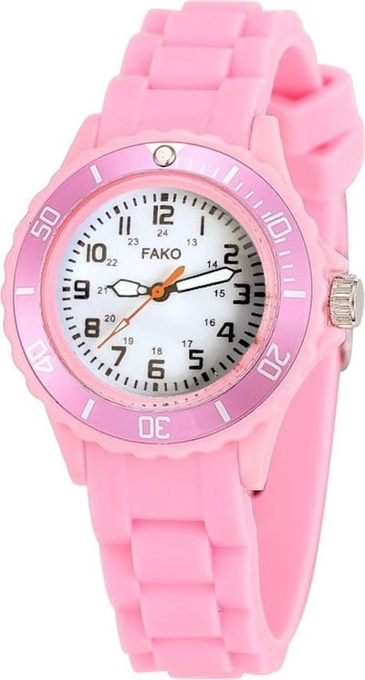 Fako® - Kinderhorloge - Siliconen - Classic - Roze