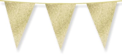Glitter flags 20 x 30cm - Gold