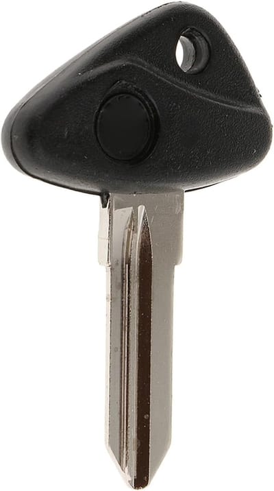 Motorcycle Ignition Key - Blank Key Blade - Motorfiets Starten - Koperen Contactpunt - 3.5 x 1 cm - Zwart