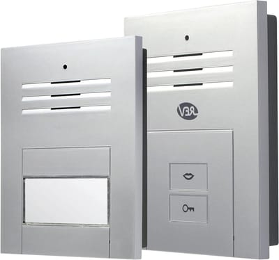 Audio Intercom - Deuropener Systeem - Toegang Beveiligen - Met Deuropener Functie - Max 70m Kabel - Zilver