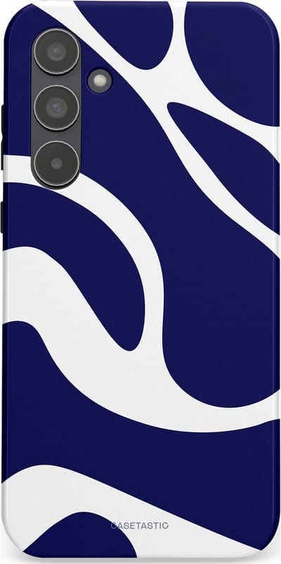 Casetastic Hoesje Geschikt voor Samsung A55 - Stijlvolle Beschermende Duo-layer Case - Zeebries Golven