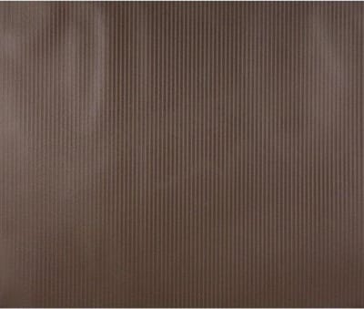 Dutch Wallcoverings - Vliesbehang uni/streep donkerbruin