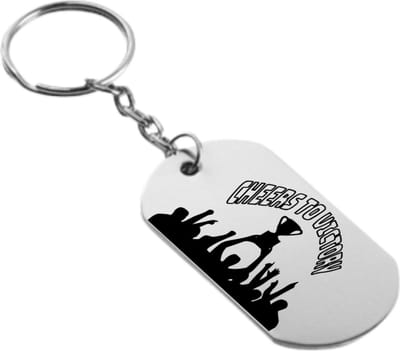 Akyol - proost op een overwinning sleutelhanger - Sport - familie vrienden gewonnen - cadeau - 54 x 29mm