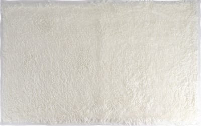Tendance Badmat microfiber - hoogpolig - wit - 50x80 cm - absorberend - badkamer - antislip