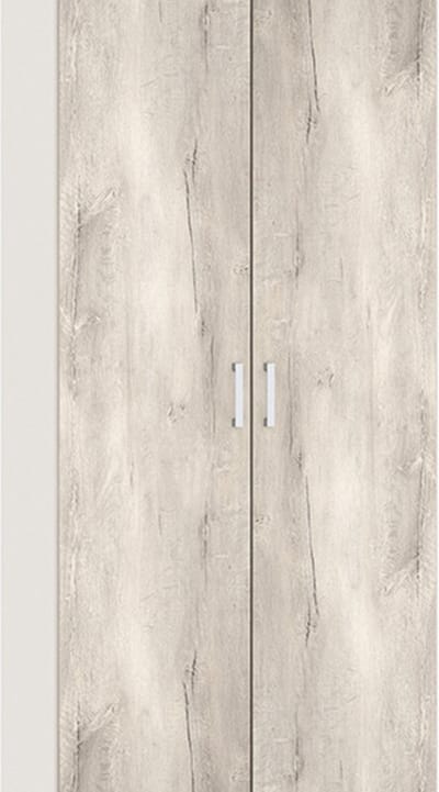 B Bright Draaideurkast Compact - 152 x 215 x 58,5 cm - wit