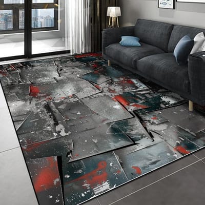 Modern Abstract Tapijt voor Woonkamer Decoratie Groot Vloerkleed Bank Salontafel Zijkant Vloermat Antislip Wasbaar Slaapkamer Deurmat 60*90cm
