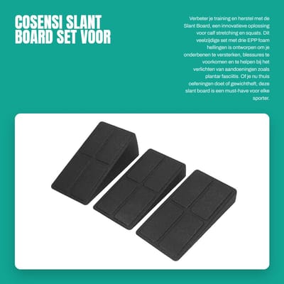 Dailygoods- Slant Board - Calf Stretching - Incline Board - EPP Foam - Lichtgewicht - Schokbestendig - Voor Plantar Fasciitis