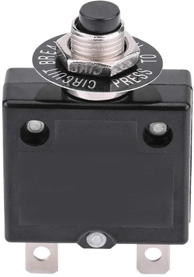 Dailygoody - Thermische Schakelaar - Handmatig Resetbare Circuitonderbreker - Voor Auto en Industrie - 12V - Veiligheid - Duurzaam - Geschikt voor Aut.