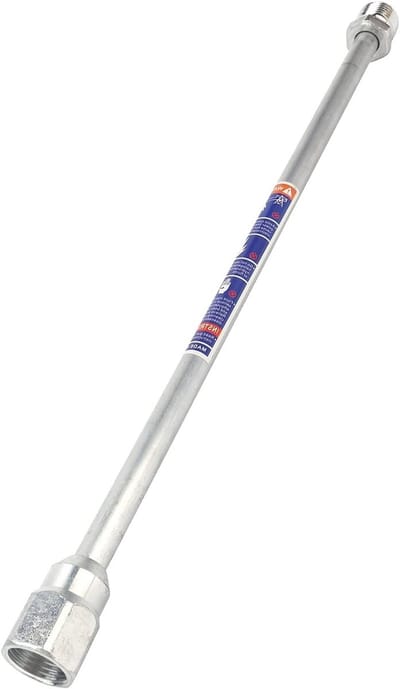 Verlengstang voor sproeier en spuitpistool, lichtgewicht aluminium, 20-75 cm, met afdichtring en stabiliteit, ideaal voor verfprojecten en tuinonderhoud