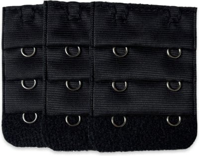3 bh verlengstukken (2 haaks Zwart)