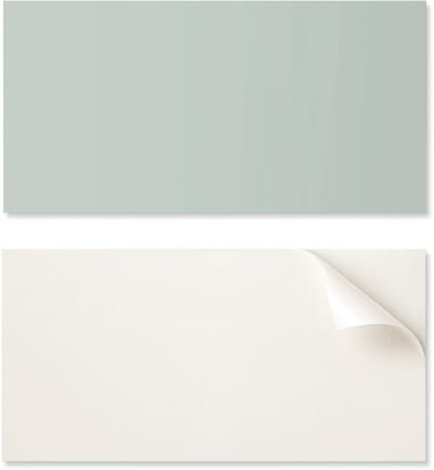 Bedrukt vinylpaneel - Slaapkamerdecoratie 100x50 cm Lichtgroen