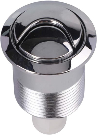 Dual Flush Stortbak Knop Chrome – Ronde Drukknop voor Badkamer met Eenvoudige Installatie