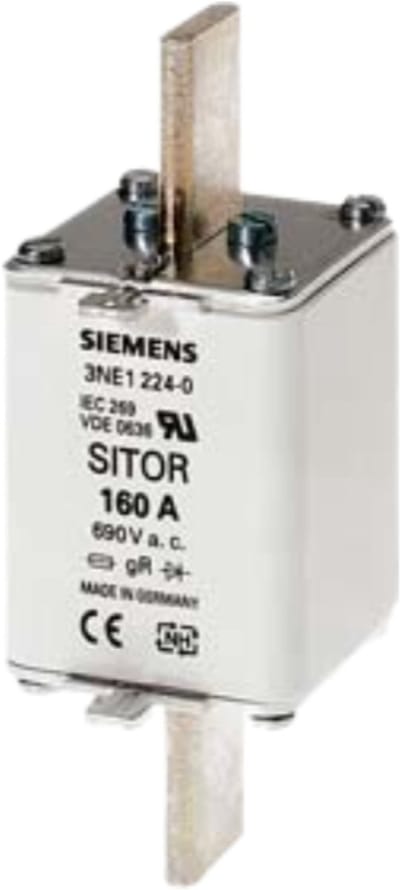 Siemens 3NE12250 Zekeringsinzetstuk Geschikt voor Zekeringsgrootte 000-4 Afmeting zekering : 1 200 A 690 V 3 stuk(s)