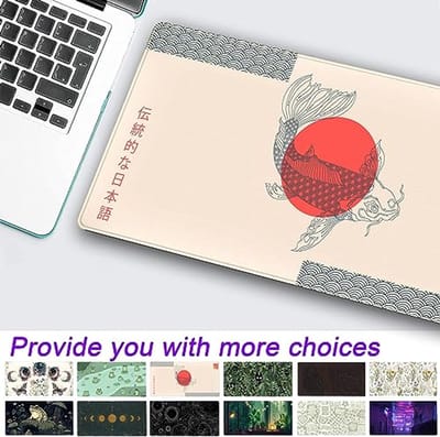 Grote Beige Japanse Muismat XXL - Trendy Boho Gaming Desk Pad voor Vrouwen